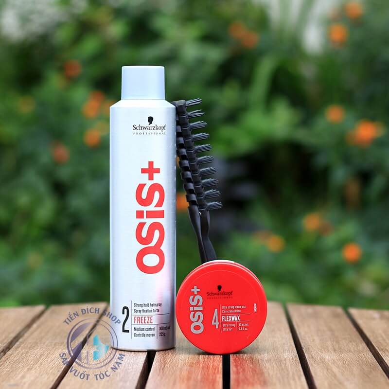 Combo gôm sáp vuốt tóc cao cấp - Gôm Osis+ 2 300ml với Sáp Osis+ 4 Flex Wax