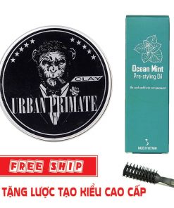 Combo Urban Primate Clay và Pre Styling Oil Ocean Mint V2 100ml