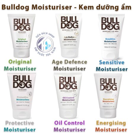 kem dưỡng ẩm Bulldog Moisturiser: Original, Sensitive, Oil Control, Energising, Age Defence, Protective