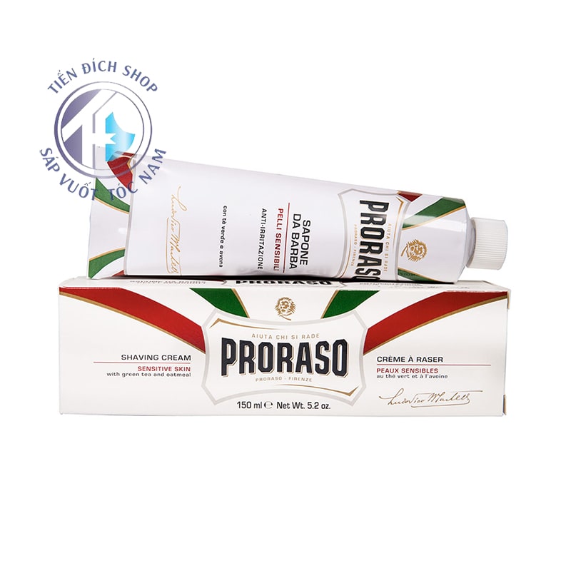 Kem cạo râu Proraso Sensitive Shaving Cream (màu trắng)