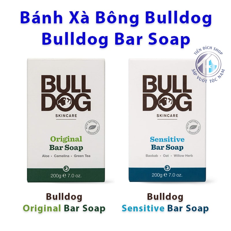 bánh xà bông tắm cho nam Bulldog Bar Soap 200gr