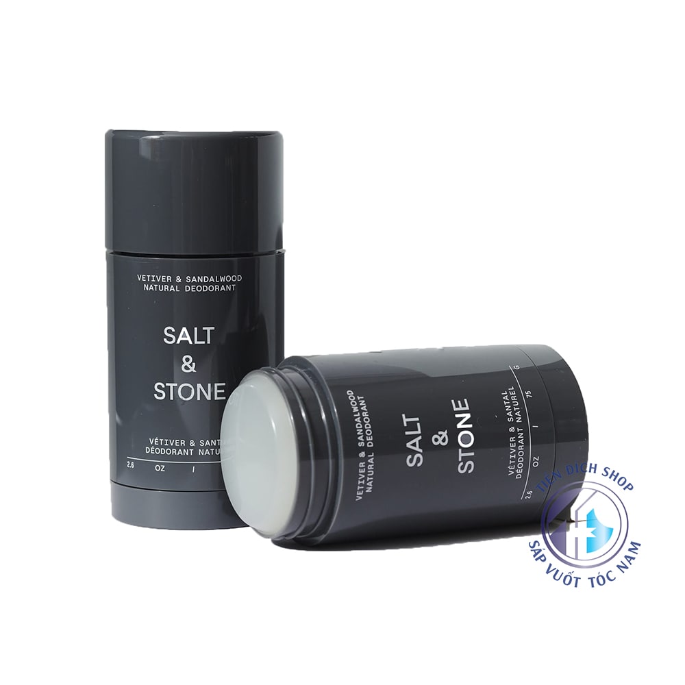 Lăn khử mùi Salt & Stone Vetiver & Sandalwood Natural Deodorant 