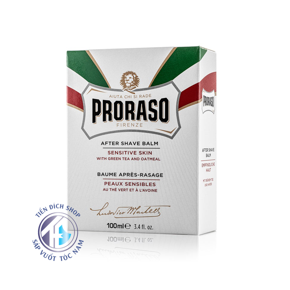 Proraso Aftershave White Balm Green Tea Oat