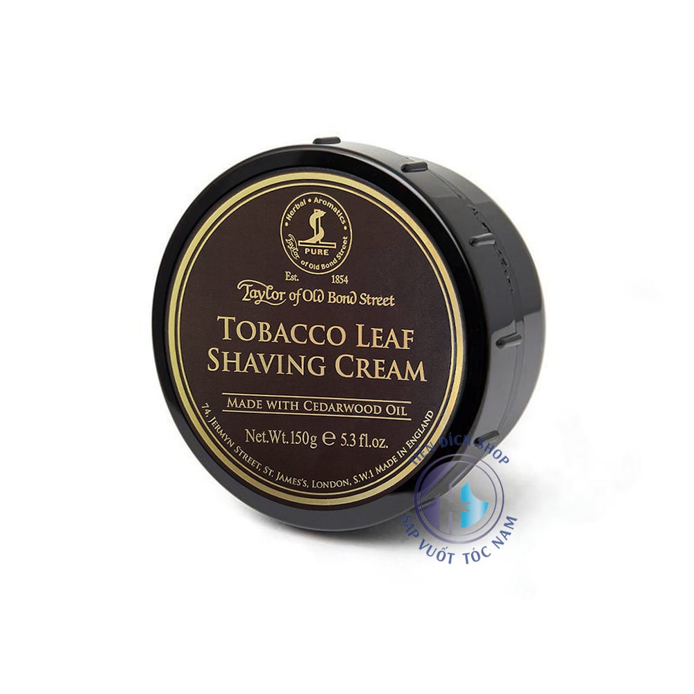 Taylor of Old Bond Street Tobacco Leaf Shaving Cream Bowl 150g