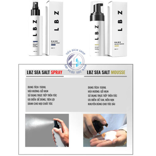 LBZ Sea Salt 150ml tạo phồng tóc