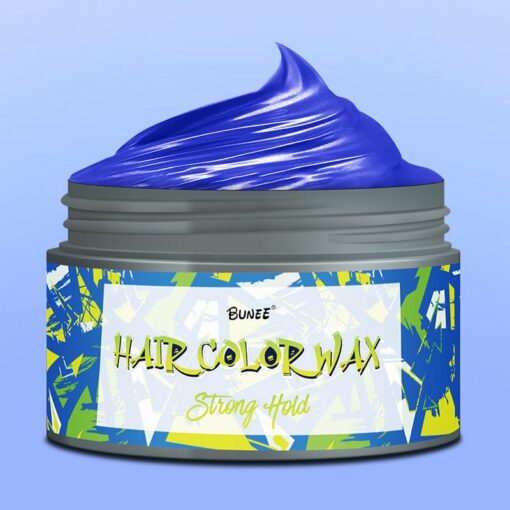 BUNEE Color Hair Mud Styling Matte Hair Wax xanh dương